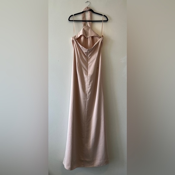 Anthropologie BHLDN Ruby Formal Cocktail Maxi Dress In CHAMPAGNE Size 12 NWOT - Picture 7 of 16
